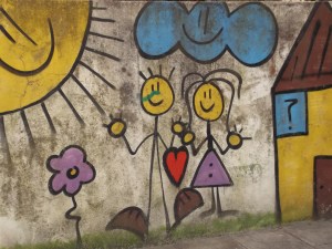 brincar namorar graffiti